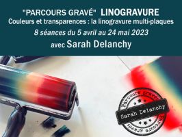 Parcours gravé, la linogravure multi-plaques