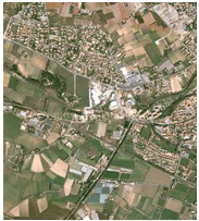 Vue de Pertuis par Satellite