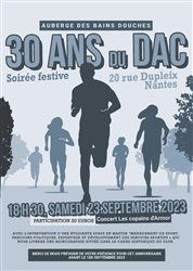 Le Dervallières Athlétique Club vous invite à fêter ses 30 ans !