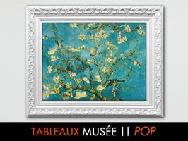 Tableau Van-Gogh-Amandier-en-fleurs Van Gogh Amandier en fleurs