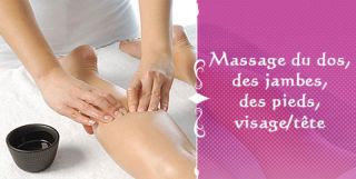 Massage du dos-Massage des jambes-Massage des pieds-Massage visage/tête à Strasbourg 